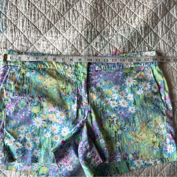 Tommy Hilfiger Floral Print Short Size 14 Cotton Blend Mid Rise Pockets - Picture 9 of 10